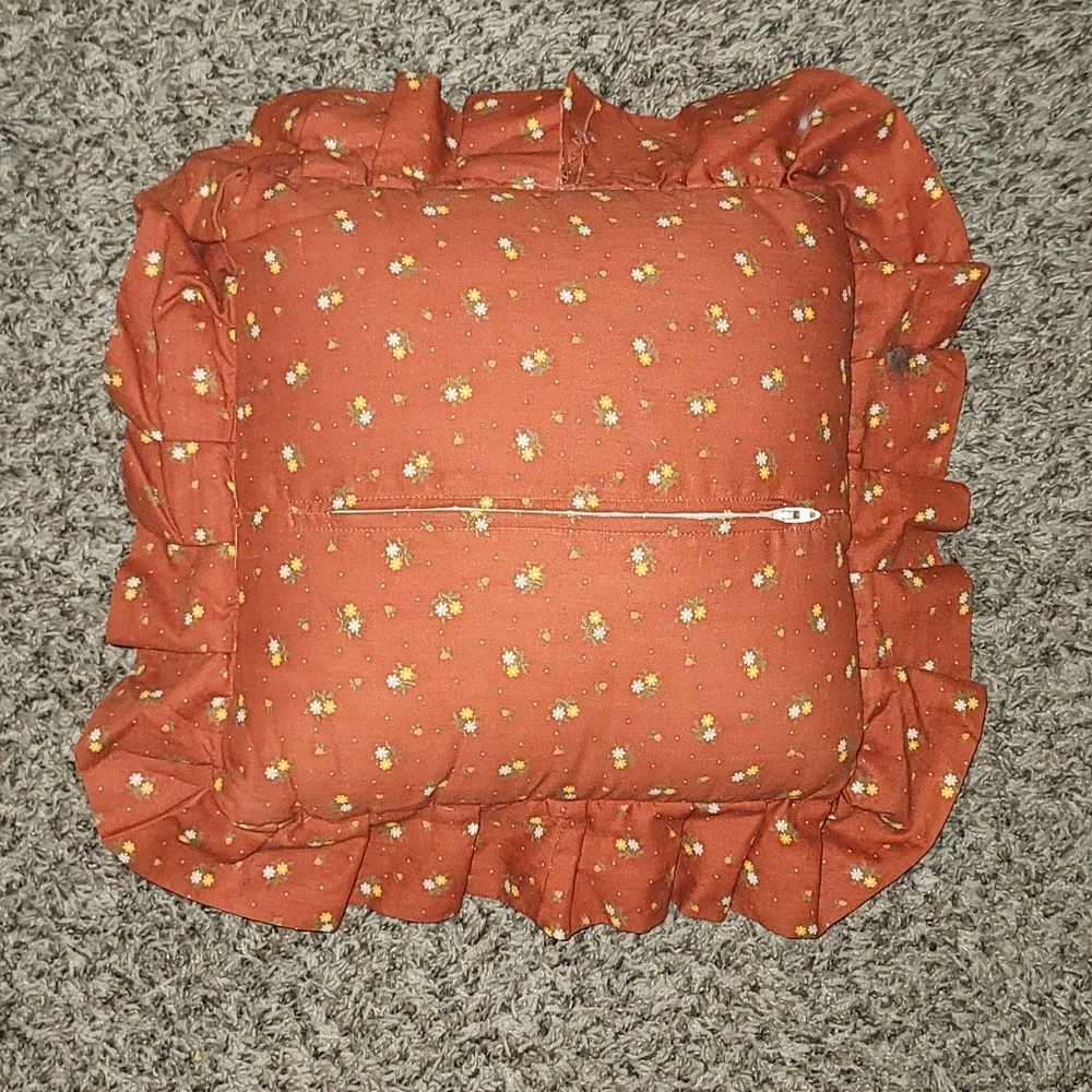 Shabby chic pillow lace hand made floral